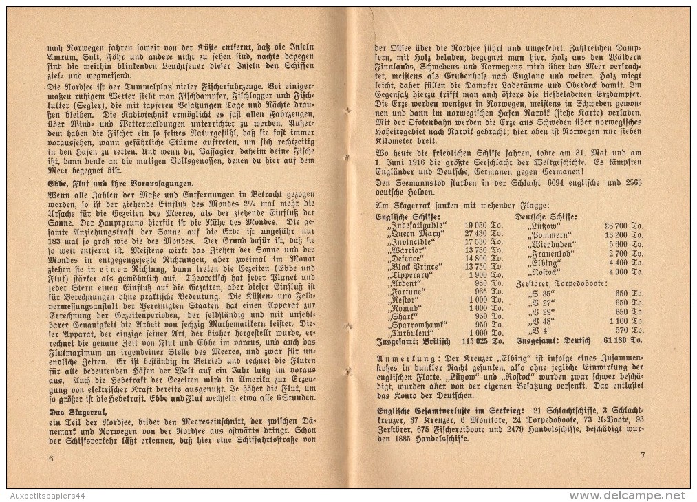 Guide Norvégien - Elbe - 1934 - 16 Pages - Partition De Musque Et Textes - Tableaux ... - Norway