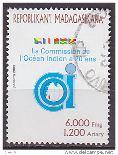 Timbre Oblitéré N° 1853(Yvert) Madagascar 2003 - Commission De L´Océan Indien - Madagascar (1960-...)