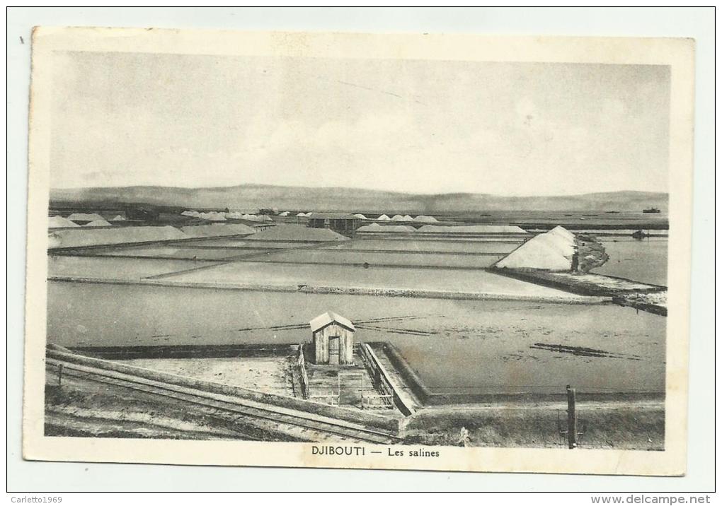 GIBUTI DJIBOUTI LES  SALINES VIAGGIATA 1936 FP - Dschibuti