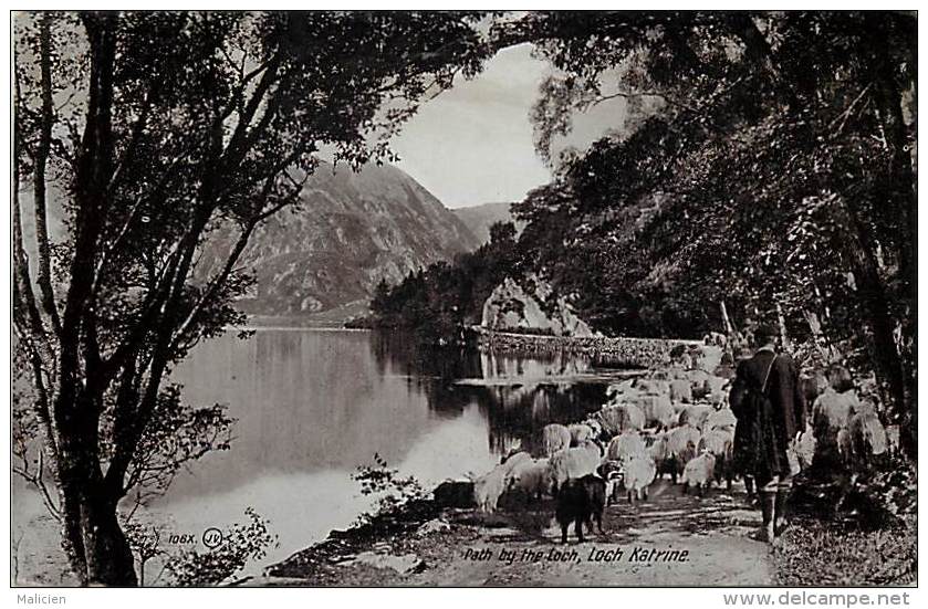 - Royaume Uni - Ref- A682 - Loch Katrine - Path By The Loch -  Carte Bon Etat - - Autres & Non Classés