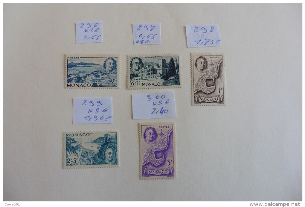 Monaco : 5  Timbres    Oblitérés - Lots & Serien