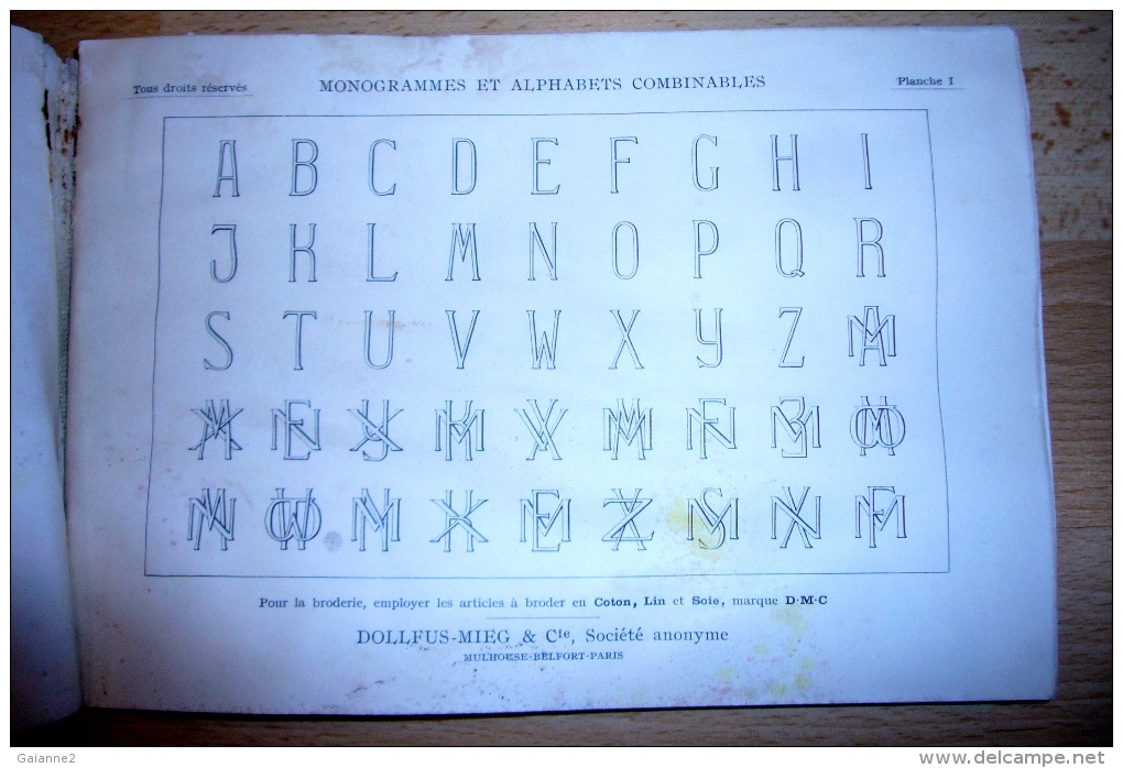 MONOGRAMMES ET ALPHABETS COMBINABLES - Mode