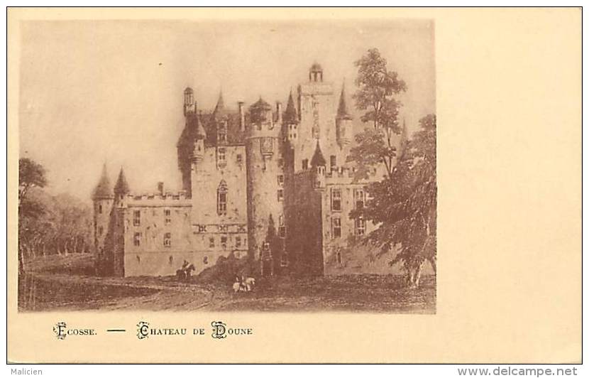 - Royaume Uni - Ref- A672 -  Ecosse - Chateau De Doune - Doune S Castle - Carte Bon Etat - - Autres & Non Classés