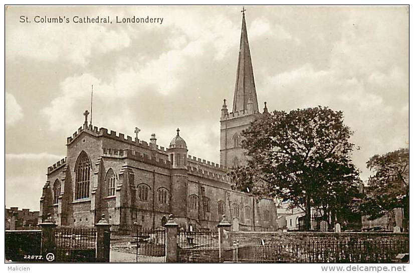 - Royaume Uni - Ref- A666 - Irlande Du Nord - Londonderry - St Columb S Cathedral - Carte Bon Etat - - Londonderry