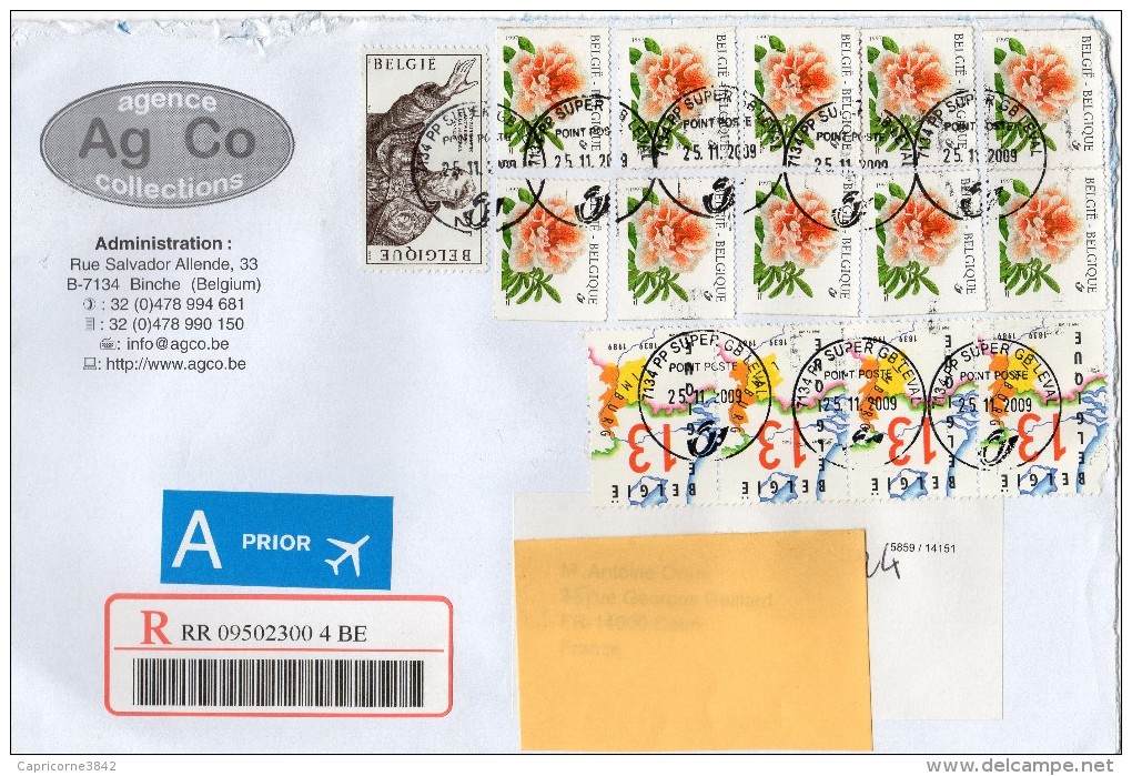 Belgique - Rhododendron Simsi (8 Timbres Yvert N°2733) + 150e Anniversaire Du Partage Du Luxembourg (4x N°2338) - Storia Postale