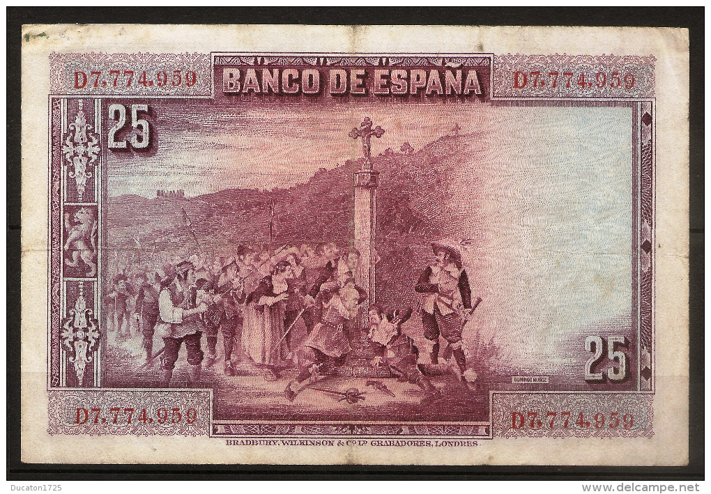 25 Pesetas 15/08/1928. Spain/ Espagne. (Calderon De La Barka) - 1-2-5-25 Pesetas