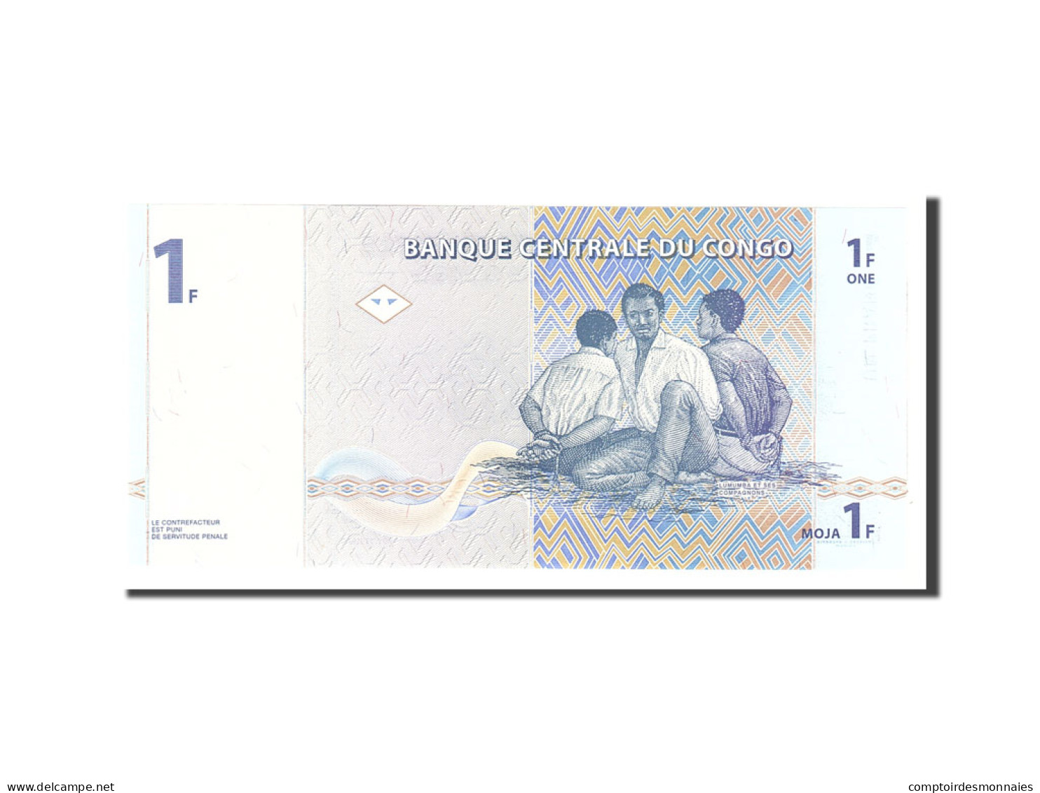 Billet, Congo Democratic Republic, 1 Franc, 1997, 1997-11-01, KM:85a, NEUF - Democratische Republiek Congo & Zaire
