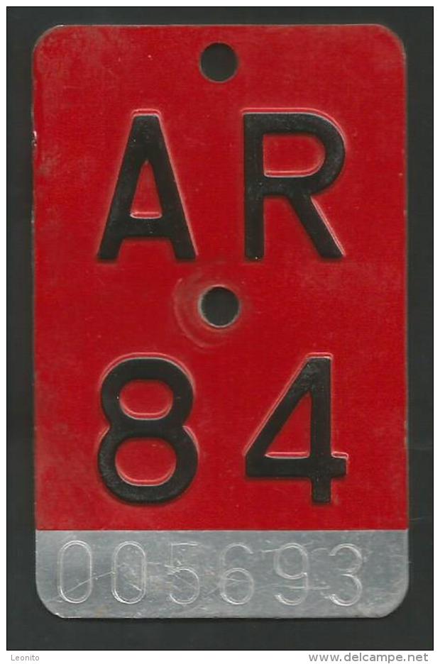 Velonummer Appenzell Ausserrhoden AR 84 - Number Plates