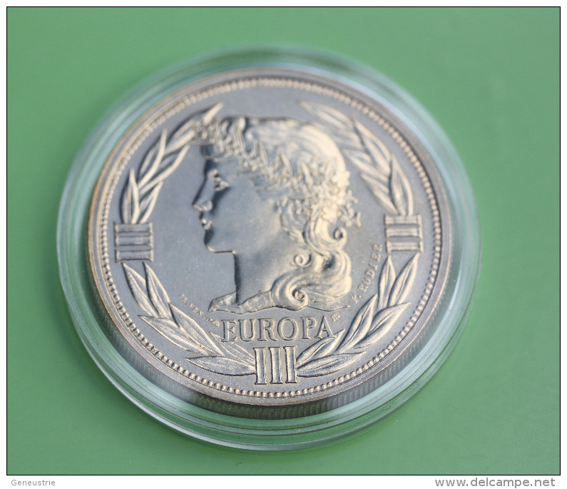 Très Belle Médaille D´un ECU 1991 - 41mm - Bronze Vénitien - ECU Token Brass - Europa - Monnaie De Paris - EURO - Euros De Las Ciudades