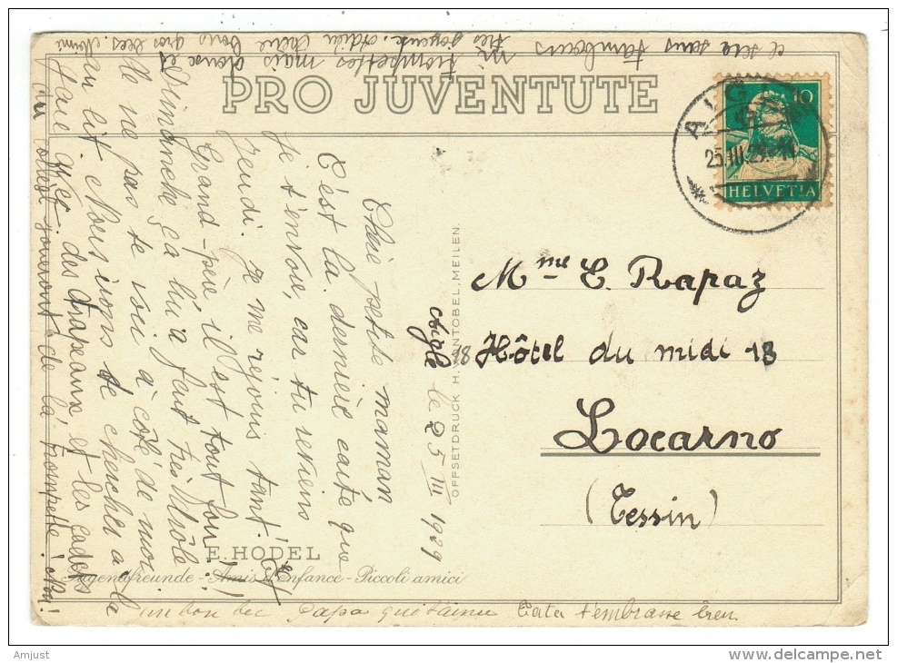 Suisse /Schweiz/Svizzera/Switzerland // Pro-Juventute // Carte Pro-Juventute 1927  Carte No. 138 - Lettres & Documents