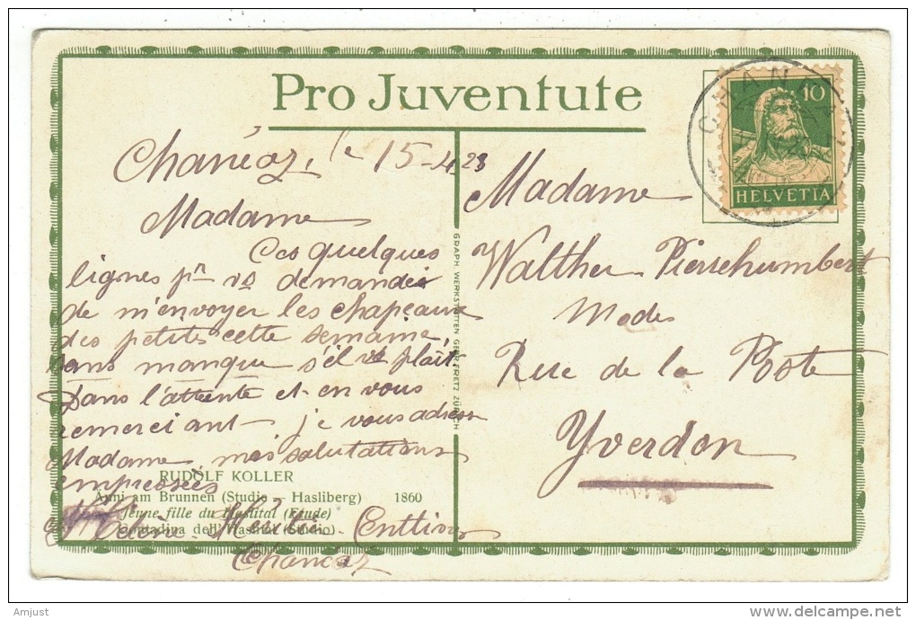 Suisse /Schweiz/Svizzera/Switzerland // Pro-Juventute // Carte Pro-Juventute 1922  Carte No. 95 - Lettres & Documents