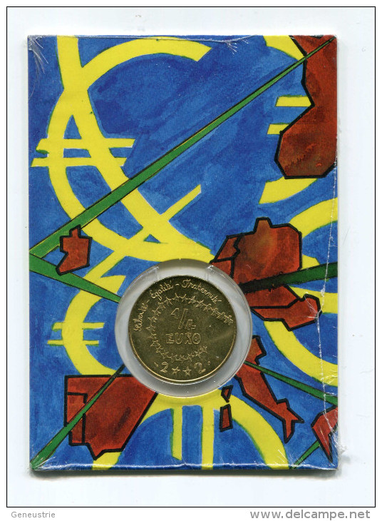 Monnaie Neuve "1/4 Euro Des Enfants" 2002 Sous Encart D'origine Scellé - French Euro - Euro Delle Città