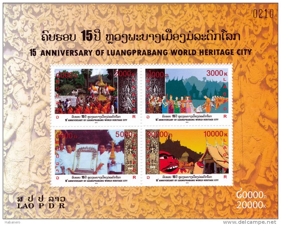 LAOS - 2010 - Mi BL. 227 - LUANG PRABANG - SPECIAL OFFER 60% OFF - MNH ** - Laos