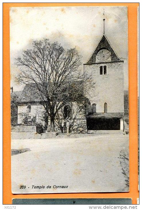 PBY-14  Temple De Cornaux  Cachet Militaire. - Cornaux