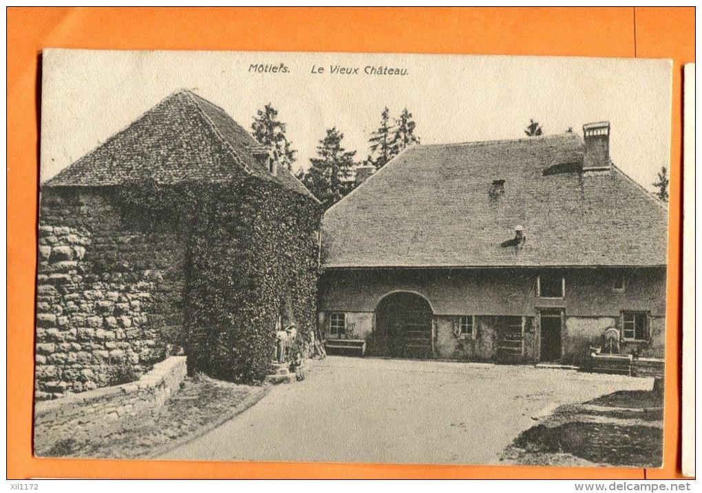 PBY-27  Môtiers Le Vieux Château, Val-de-Travers. Cachet 1909 - Môtiers 