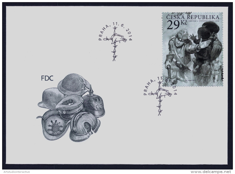 2014 REPUBBLICA CECA "VICTIMS OF WORLD WAR I" FDC - FDC