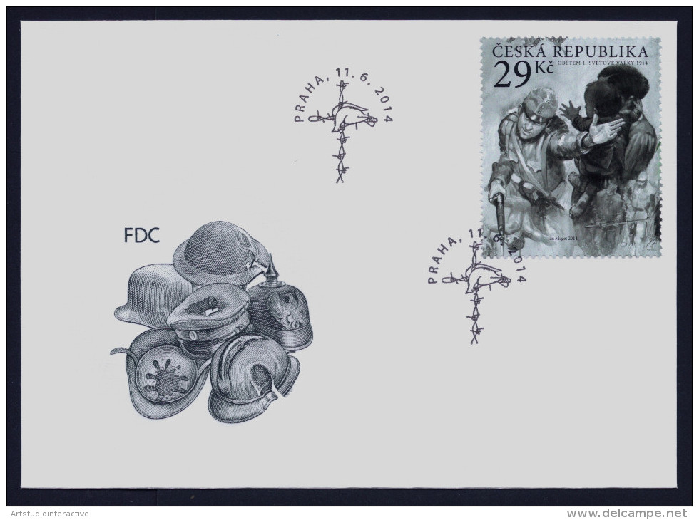 2014 REPUBBLICA CECA "VICTIMS OF WORLD WAR I" FDC - FDC