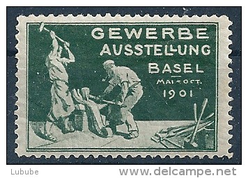 Vignette  "Gewerbe Ausstellung Basel"             1901 - Sonstige & Ohne Zuordnung