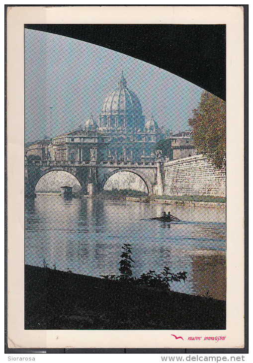 Roma Lungotevere Basilica San Pietro Panorama - Fiume Tevere