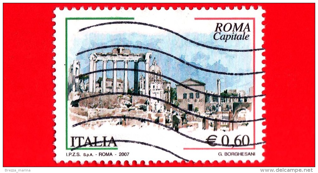 ITALIA - Usato - 2007 - Roma Capitale - 0,60 € • Foro Romano - 2001-10: Usati