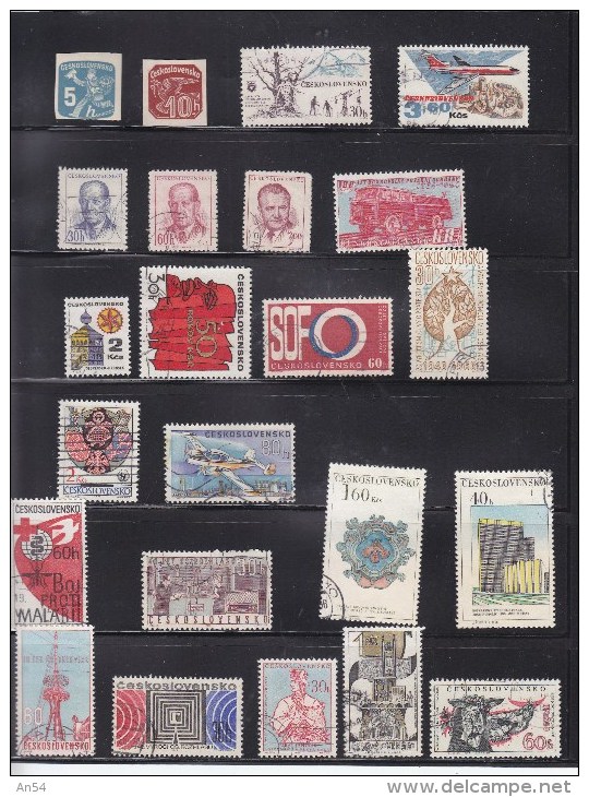 LOT DIVERS  INTERESSANT A PRIX TRES REDUIT TIMBRES   OBLITERES - Collections (sans Albums)