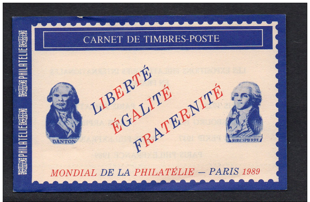 Carnet Mondial De La Philatelie 1989, Oblitéré Sur Porte- Timbre , Strasbourg, Guise, Paris, Ribemont., 2 Scans - Autres & Non Classés