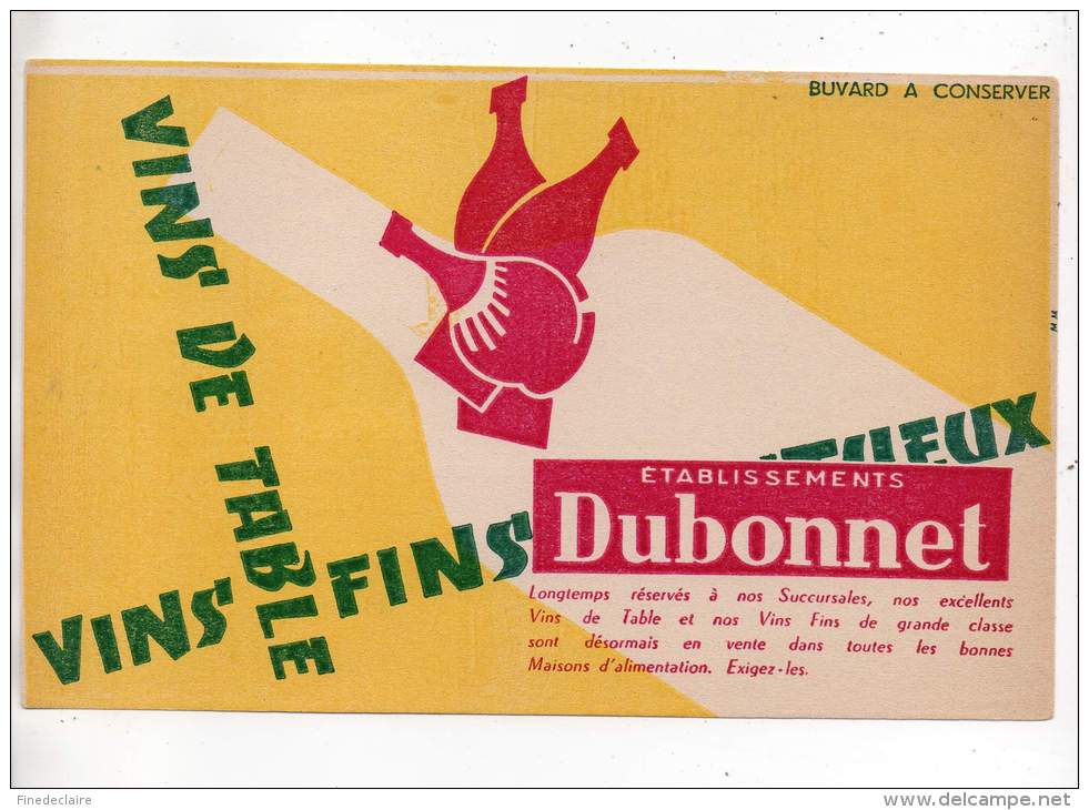 Buvard - Vins De Table - Ets. Dubonnet - D