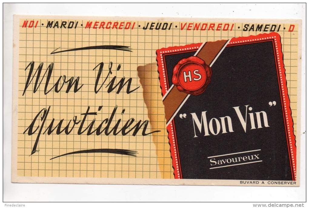 Buvard - Mon Vin Quotidien - HS - V