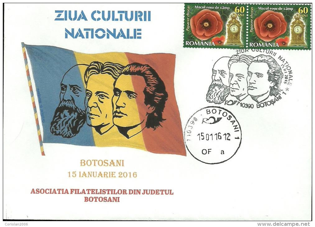 Romania / Postal Stationery With Special Cancellation / Eminescu, Iorga, Enescu - Andere & Zonder Classificatie