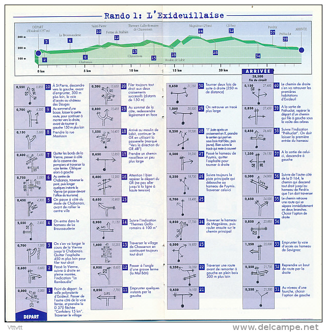 Vttvtt, Vélo, Rando-Book N° 66 (1994) : CHARENTE, 3 Randonnées, Exideuil, Confolens, Tartou, Chabanais, Ste Radegonde... - Tourism