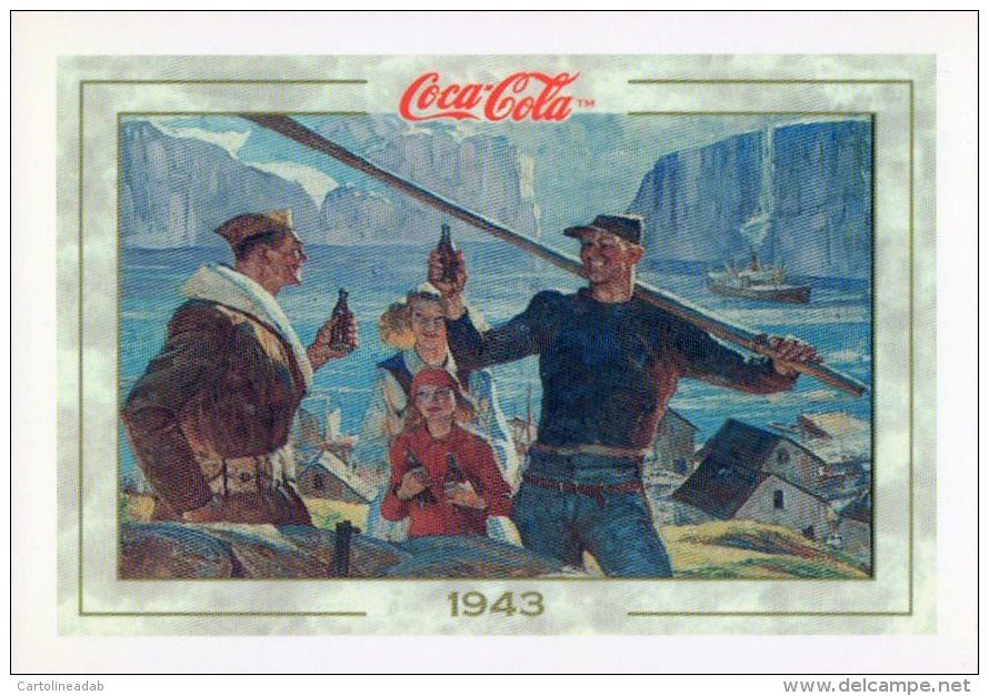 [DC1385] CARTOLINEA - COCA COLA - 1943 - ICELAND (33) - Werbepostkarten