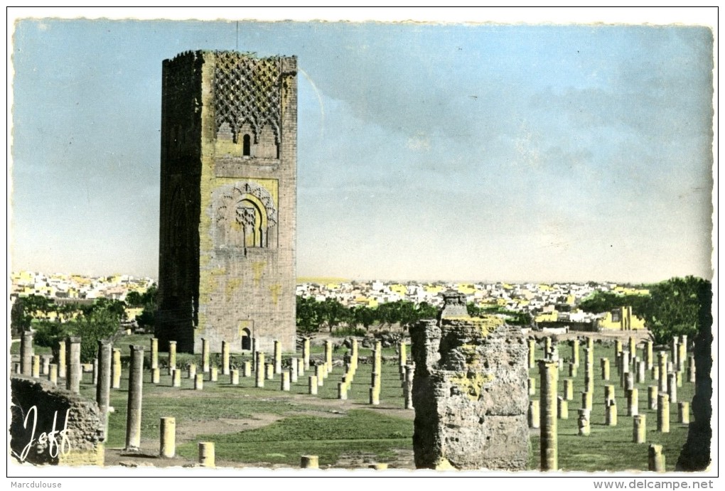 Maroc. Rabat. La Tour Hasan. Cachet Postal: Rabat 1957. - Rabat