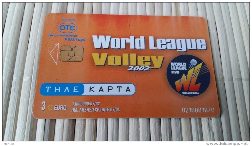 Phonecard Volley Ball 2 Scans Used - Sport