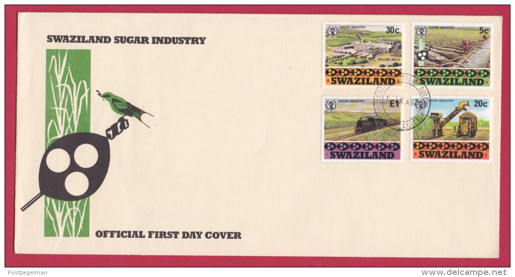 SWAZILAND, 1982, Mint FDC, Sugar Industry, Mi 407-410 , F985 - Swaziland (1968-...)