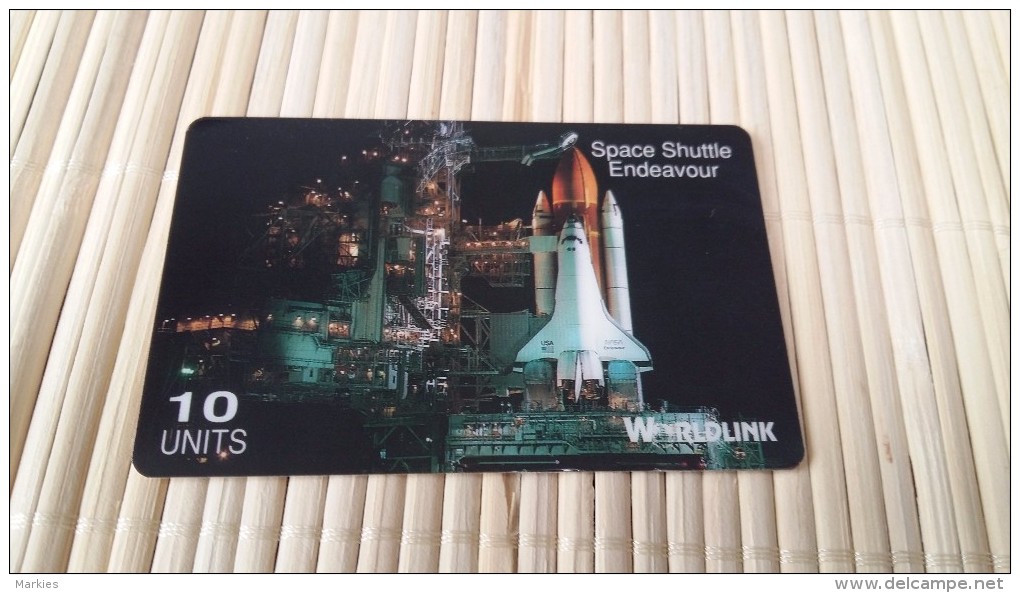 Phonecard Woldlink Space Shuttle Only 6000 Made Rare 2 Scans - Worldlink