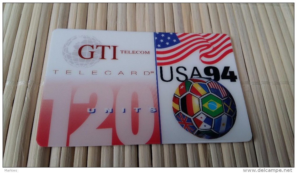 Prepaidcard GTI USA Football 94 120 Unis  Only 3000 Made Very Rare 2 Scans - GTS