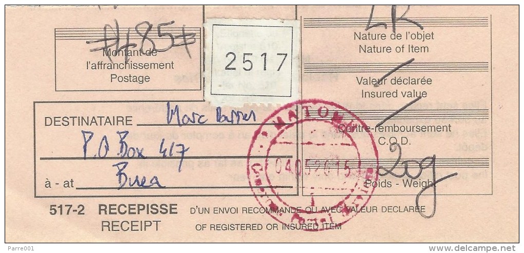 Cameroun Cameroon 2015 Matomb Index1 Buffalo Registered Domestic Cover - Kameroen (1960-...)