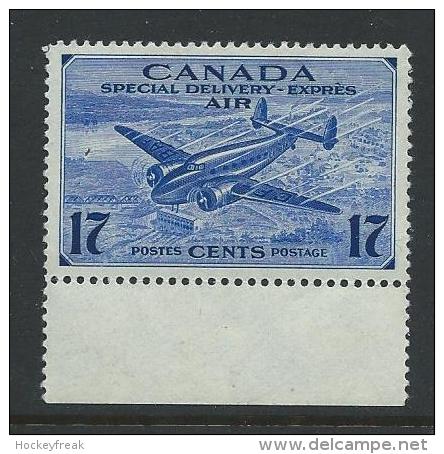 Canada 1943 - 17c Special Delivery Airmail Issue SG S14 - Bottom Marginal MNH Cat £4.50 SG2018 Empire - Posta Aerea: Espressi