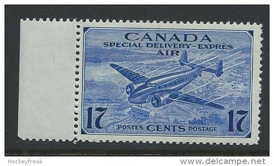 Canada 1943 - 17c Special Delivery Airmail Issue SG S14 - Side Marginal MNH Cat £4.50 SG2018 SG Empire - Airmail: Special Delivery