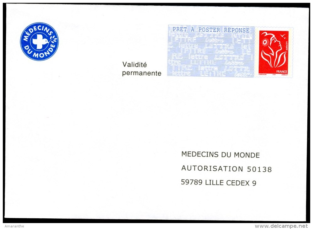 "Médecins Du Monde" - Prêts-à-poster: Réponse /Lamouche