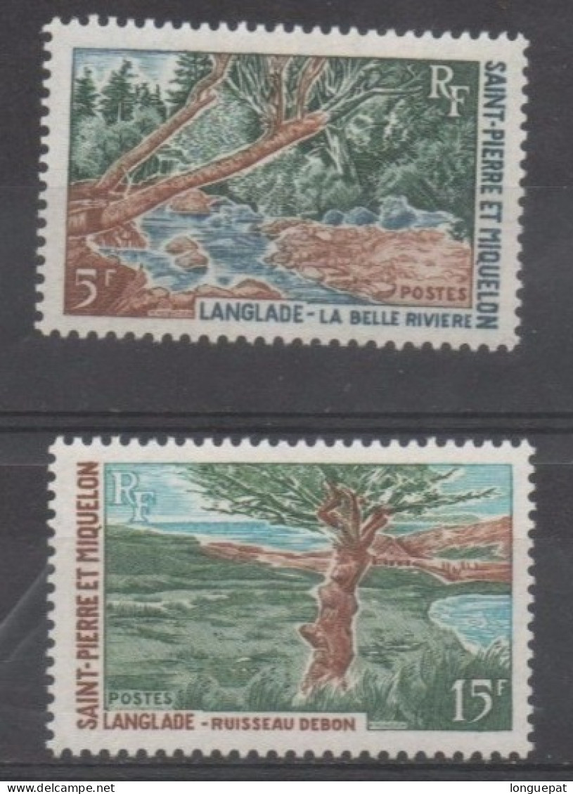 SAINT-PIERRE Et MIQUELON : Paysages : La Belle Rivière à Langlade, Ruisseau Debon à Langlade - Tourisme - - Unused Stamps