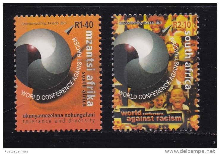 SOUTH AFRICA, 2001, MNH Stamps , Racisme Conference, 1422+1431 , #9085 - Unused Stamps