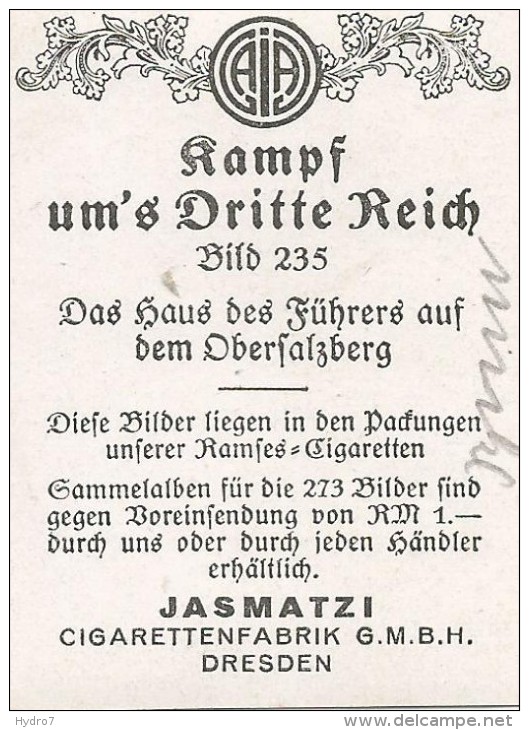 Nazi Germany 1940th WWII Hitler Haus Kampf Um's Dritte Reich Struggle For Third Reich Cigarettenfabrik  #235 - 1939-45