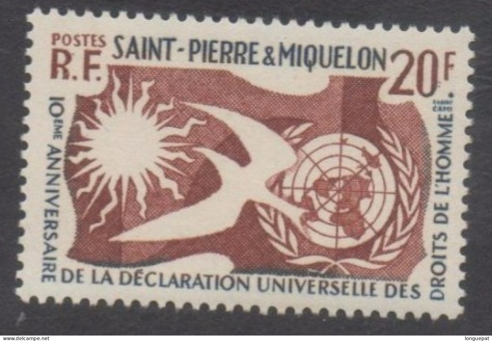 SAINT-PIERRE Et MIQUELON- 10 Ans De La Déclaration Universelle Des Droits De L'Homme - - Unused Stamps