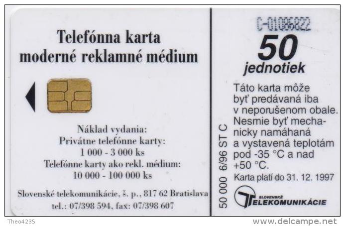 SLOVAKIA PHONECARDS ANIMAL-50000cps -6/96-USED(2) - Sonstige & Ohne Zuordnung