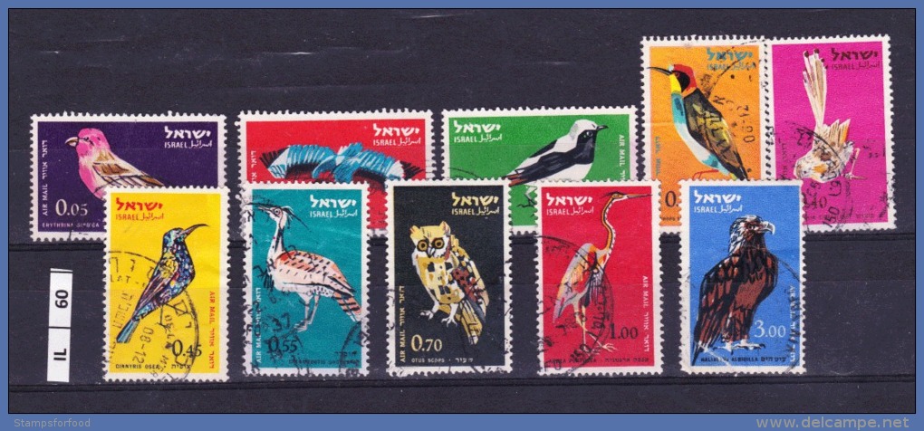 ISRAELE, 1963,posta Aerea, Serie Completa, Usata - Usados (sin Tab)