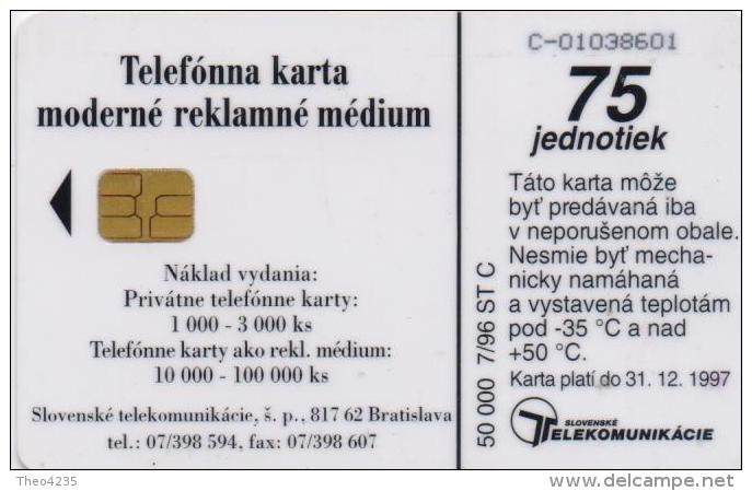 SLOVAKIA PHONECARDS ANIMAL-50000cps -7/96-USED(2) - Sonstige & Ohne Zuordnung