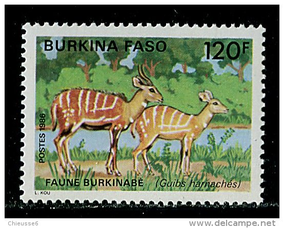 (cl.12 - P.39) Burkina Faso ** N° 714 (ref. Michel Au Dos) - Antilopes - - Autres & Non Classés