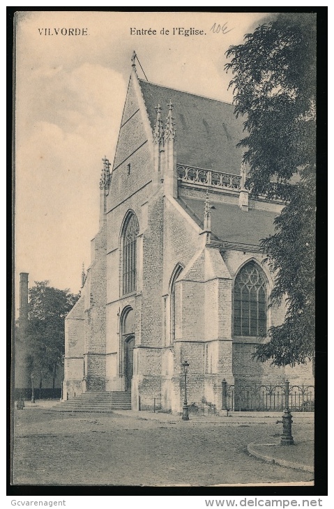 VILVOORDE :: ENTREE DE L'EGLISE - Vilvoorde