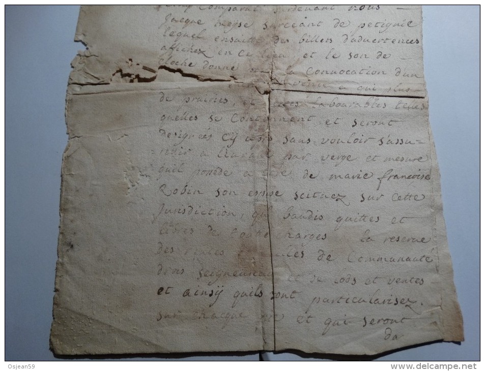 Document De 1745 Venant De La Cour De Gonrieux(région Chimay-Couvin) Pour étude! - ... - 1799